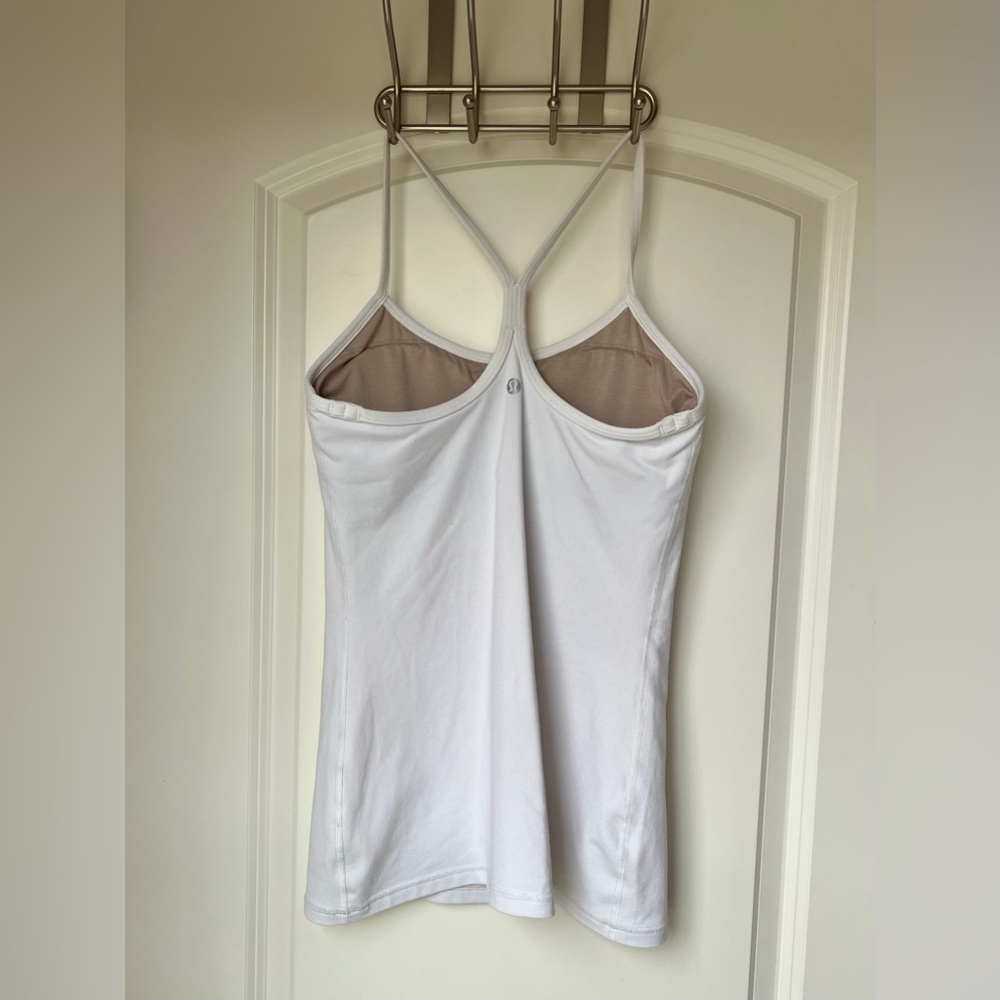 lululemon athletica Power Y White Size 6 - Picture 2 of 6